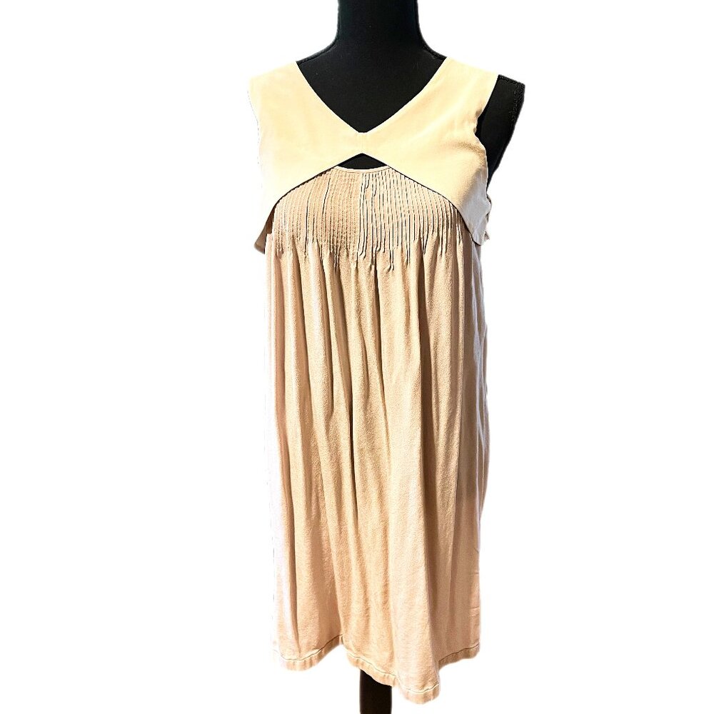 Silk Miu Miu slip dress with bib collar